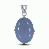 Beautiful Chalcedony Gemstone Pendant 925 Sterling Silver