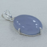 Beautiful Chalcedony Gemstone Pendant 925 Sterling Silver