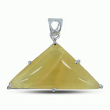 925 Starling Silver Honey Calcite Pendant