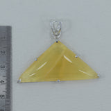 925 Starling Silver Honey Calcite Pendant