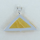 925 Starling Silver Honey Calcite Pendant