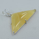 925 Starling Silver Honey Calcite Pendant