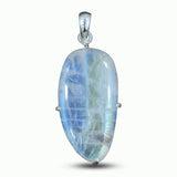 Rainbow Moonstone Silver Pendant