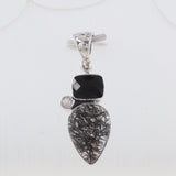 Tourmalated Quartz Silver Pendant