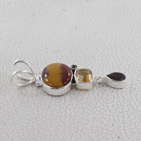 925 Sterling Silver Mookaite Pendant