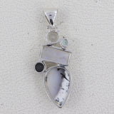 925 Starling Silver Dendritic Opal Pendant