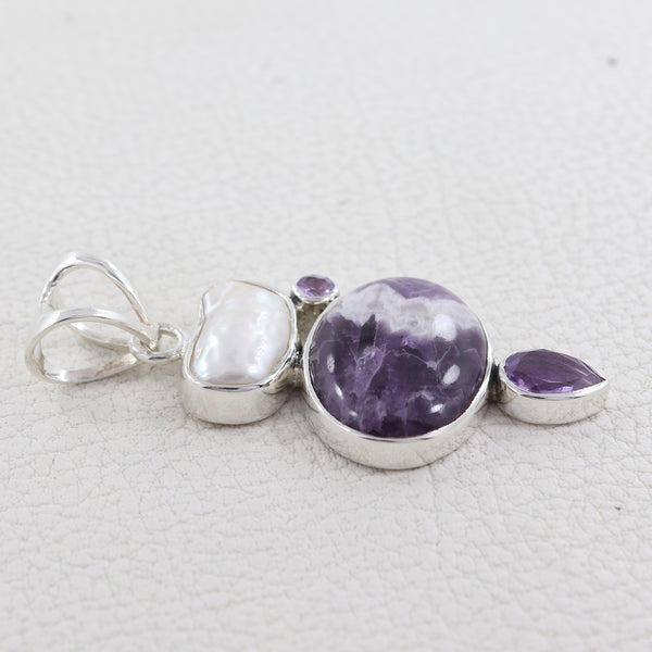 925 Silver Amethyst Lace Pendants