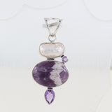 925 Silver Amethyst Lace Pendants