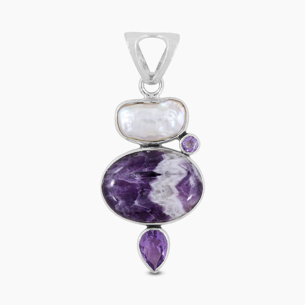 925 Silver Amethyst Lace Pendants