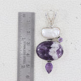 925 Silver Amethyst Lace Pendants