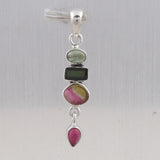 925 Silver Natural Tourmaline Pendant