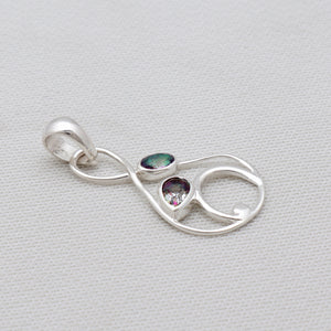 925 Silver Mystic Quartz Pendants
