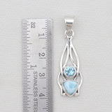 Larimar Silver Pendant