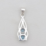 Larimar Silver Pendant