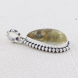 925 Sterling Silver Green Amethyst Pendants