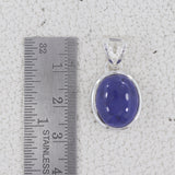 Natural Tanzanite Silver Pendant