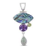 925 Starling Silver Abalone Shall Pendant