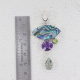 925 Starling Silver Abalone Shall Pendant