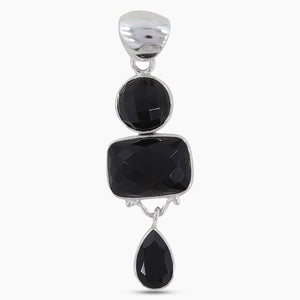 925 Sterling Silver Black Onyx Pendant