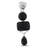 Natural Black Onyx Pendant