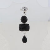 Natural Black Onyx Pendant