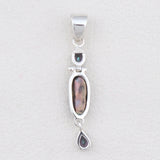 Mystic Quartz & Fresh Water Pearl Silver Pendant