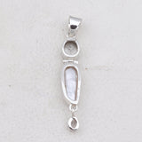 Mystic Quartz & Fresh Water Pearl Silver Pendant