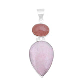 925 Silver Pink Jasper Pendant