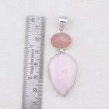 925 Silver Pink Jasper Pendant