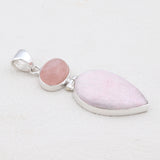 925 Silver Pink Jasper Pendant