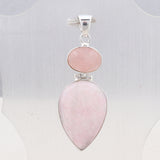 925 Silver Pink Jasper Pendant