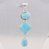 Larimar 925 Silver Pendant