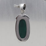 Natural Malachite Silver Pendant