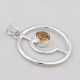 Smoky Quartz 925 Silver Pendant