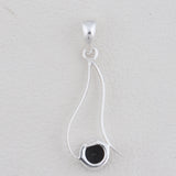 Natural Tourmaline Gemstone Pendant in 925 Sterling Silver