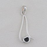 925 Sterling Silver Tourmaline Pendant