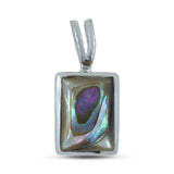 925 Sterling Silver Abalone Shell Pendant