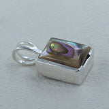 925 Sterling Silver Abalone Shell Pendant