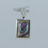 Abalone Shell Gemstone 925 Sterling Silver Pendant