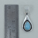 Larimar Gemstone Pendant - 925 Sterling Silver Pendant