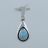 Larimar Gemstone Pendant - 925 Sterling Silver Pendant