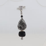 Natural Black Rutilated Quartz Top Pendant