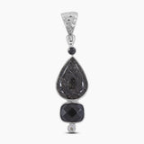925 Silver Black Rutilated Quartz Pendants