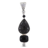 Natural Black Rutilated Quartz Top Pendant