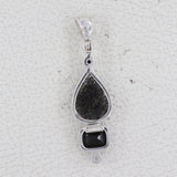 Natural Black Rutilated Quartz Top Pendant