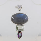 Labradorite 925 Sterling Silver Pendant