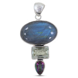 Labradorite 925 Sterling Silver Pendant