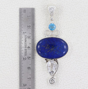 Lapis Lazuli Designer Silver Pendant