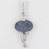 Lapis Lazuli Designer Silver Pendant