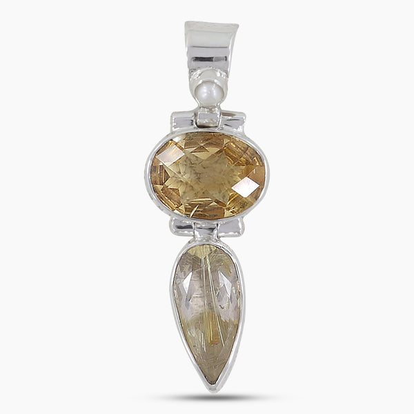 925 Sterling Silver Citrine Pendants